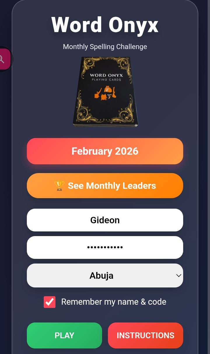 Word Onyx Spelling App Launch